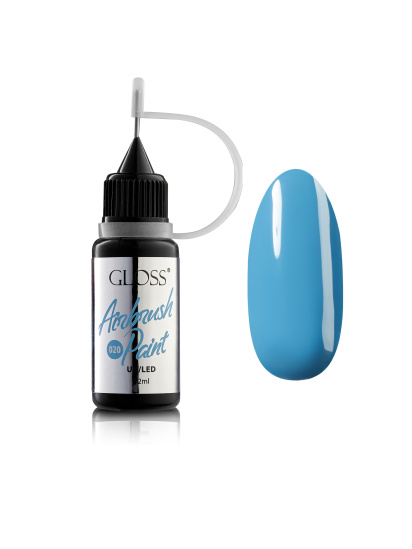 Фарба для аерографа GLOSS Airbrush Paint 020, лазуровий модель 4823271408179 - фото