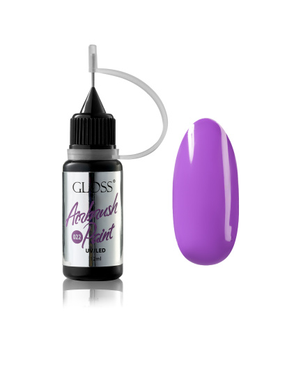 Фарба для аерографа GLOSS Airbrush Paint 022, яскраво-фіолетовий модель 4823271408889 - фото