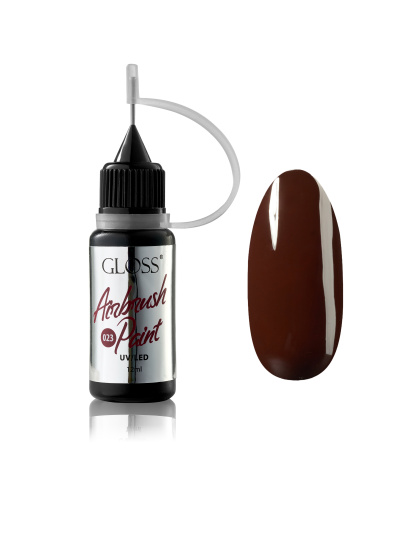 Фарба для аерографа GLOSS Airbrush Paint 023, насичений бордовий модель 4823271408896 - фото