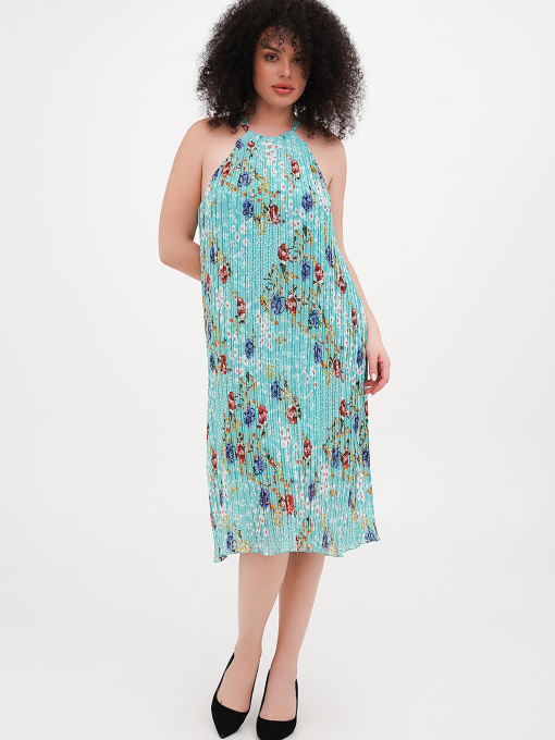 Платье миди Vicolo модель 202-VC-1064_бирюзовый Фото