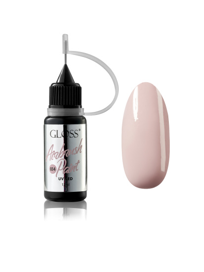 Фарба для аерографа GLOSS Airbrush Paint 034, лілово-бежевий модель 4823271408964 - фото