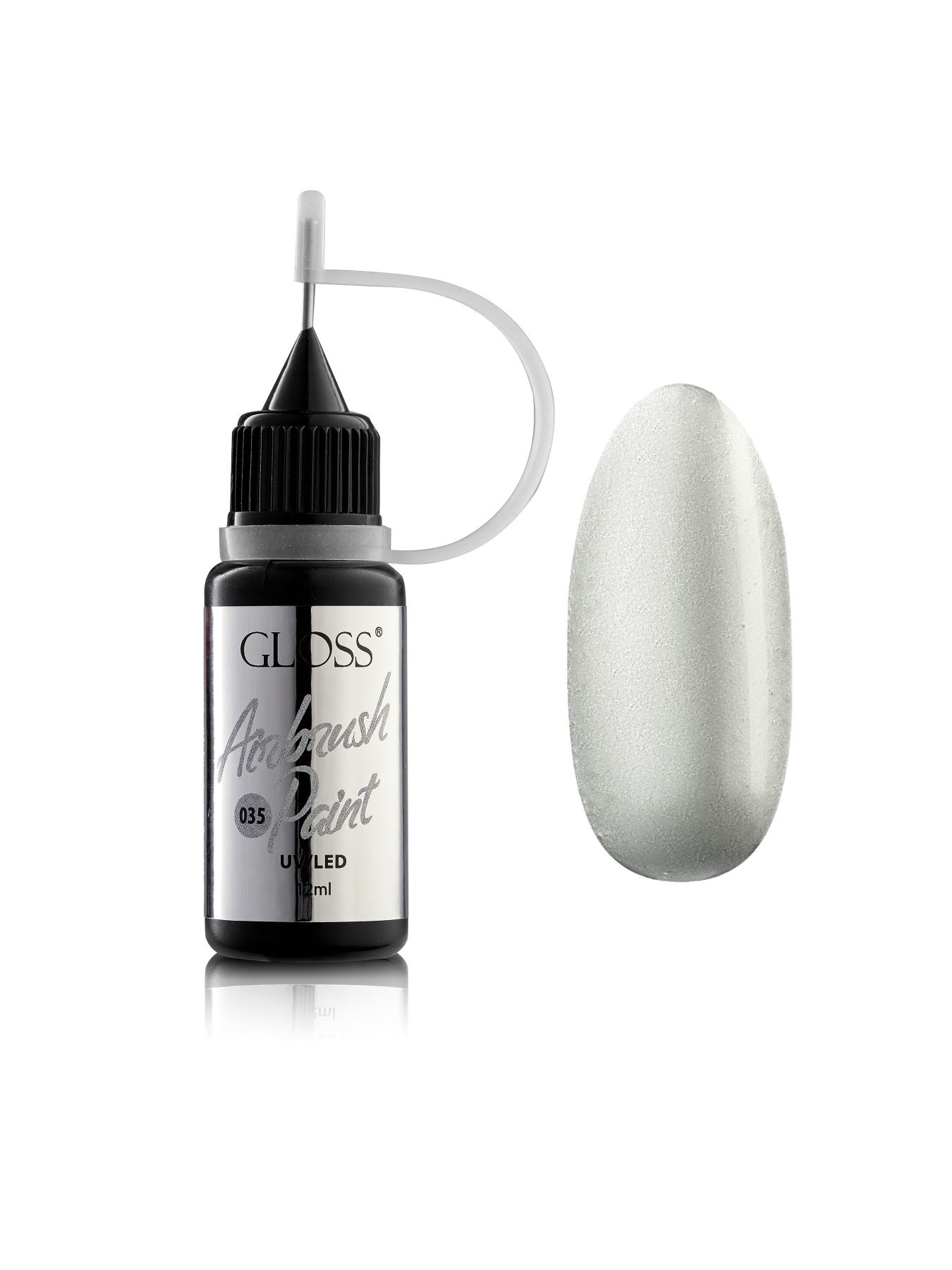 Краска для аэрографа GLOSS Airbrush Paint 035, серебристый GLOSS COMPANY модель 4823271408223 Фото