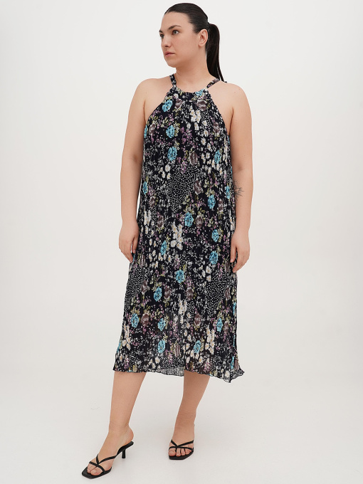 Платье миди Vicolo модель 202-VC-1064_черный Фото