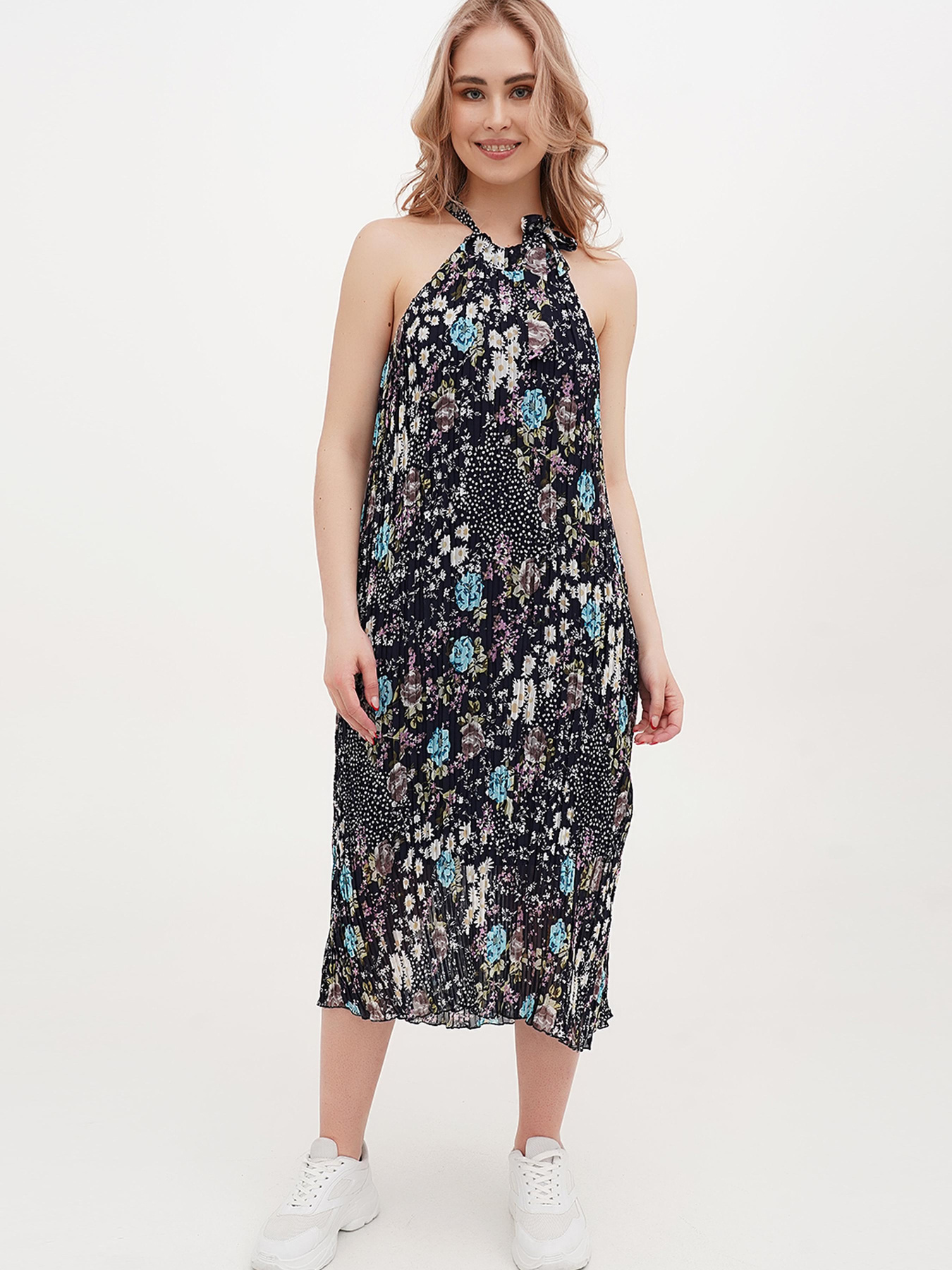 Сукня міді Vicolo модель 202-VC-1064_синий Фото