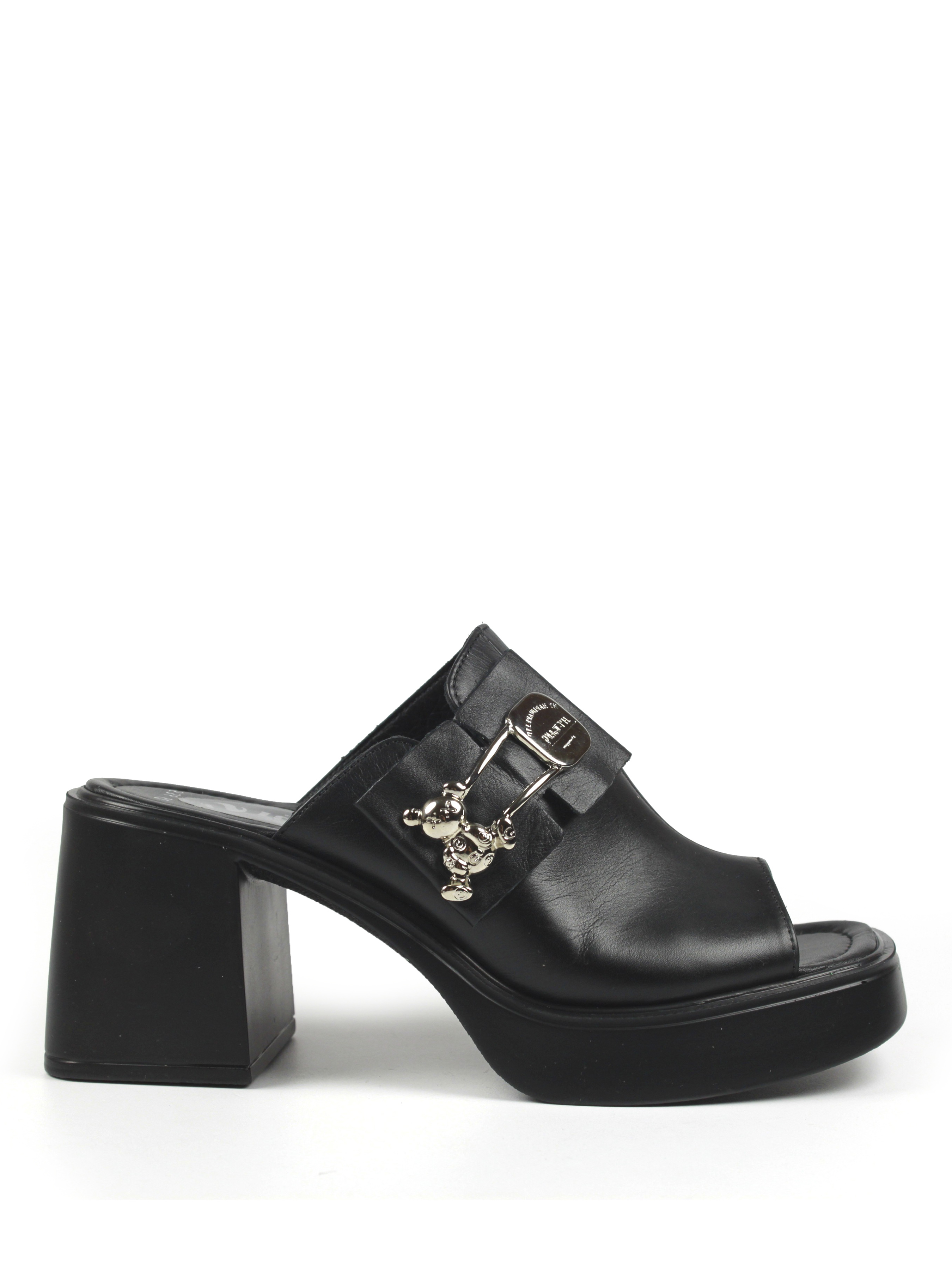 Шкіряне Жіноче Сабо It-girl  (287-536-62-black) колір чорний