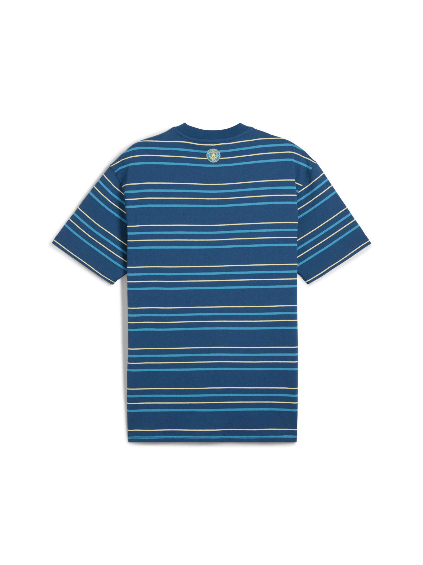 Футболка спортивная PUMA Mcfc Mmq Striped Tee модель 780837 Фото