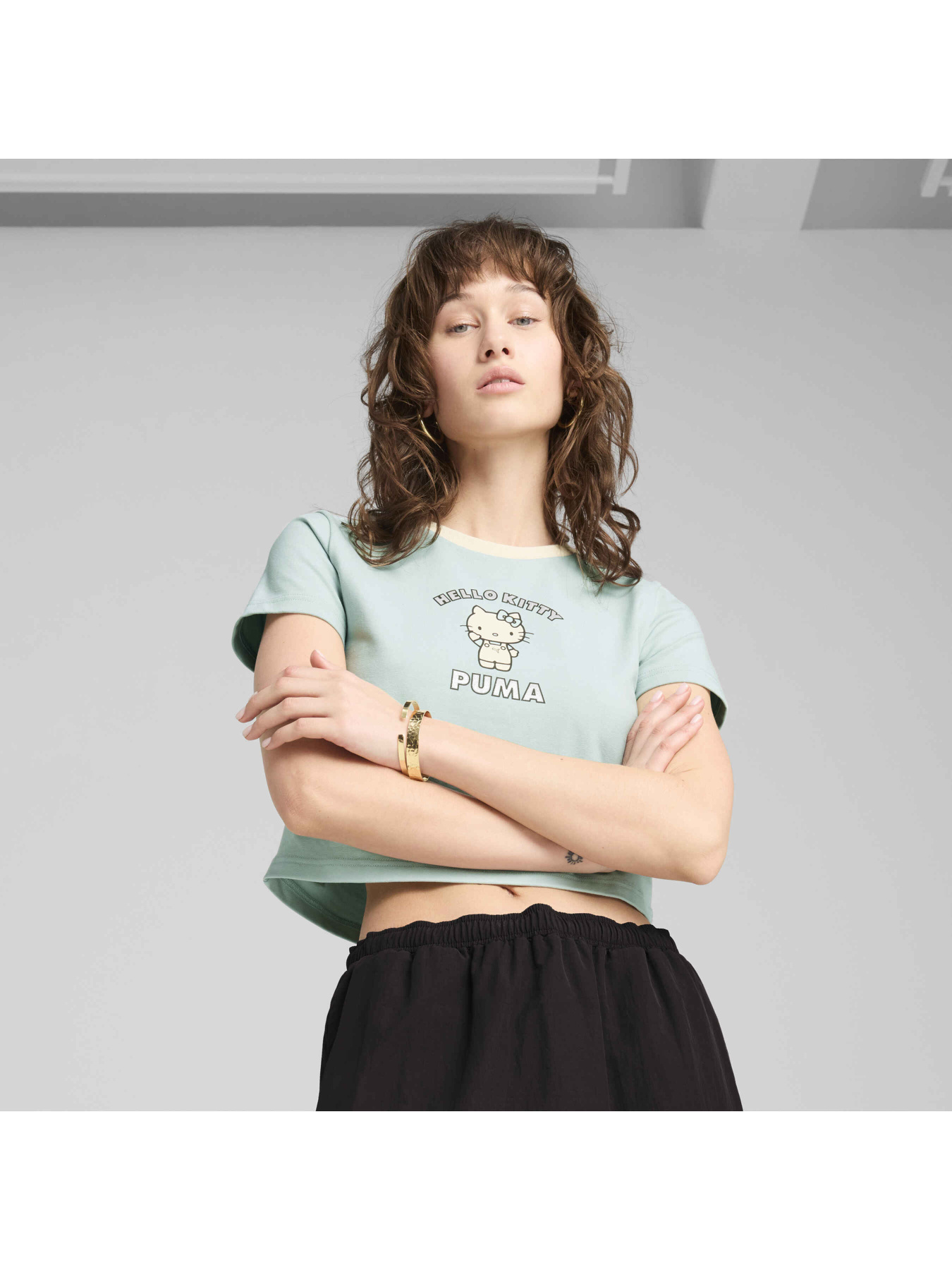 Футболка PUMA x Hello Kitty Baby Tee модель 631613 Футболка PUMA x Hello Kitty Baby Tee модель 631613 Фото