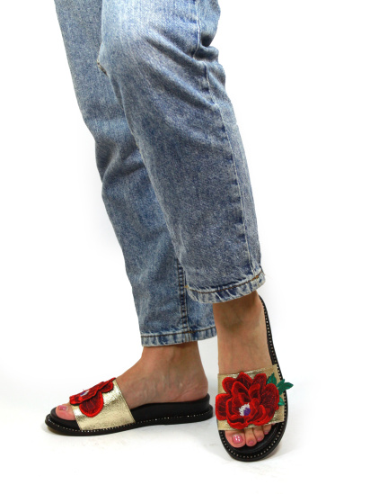 Шльопанці It-girl модель GM-584-R142-gold — фото 4 - INTERTOP
