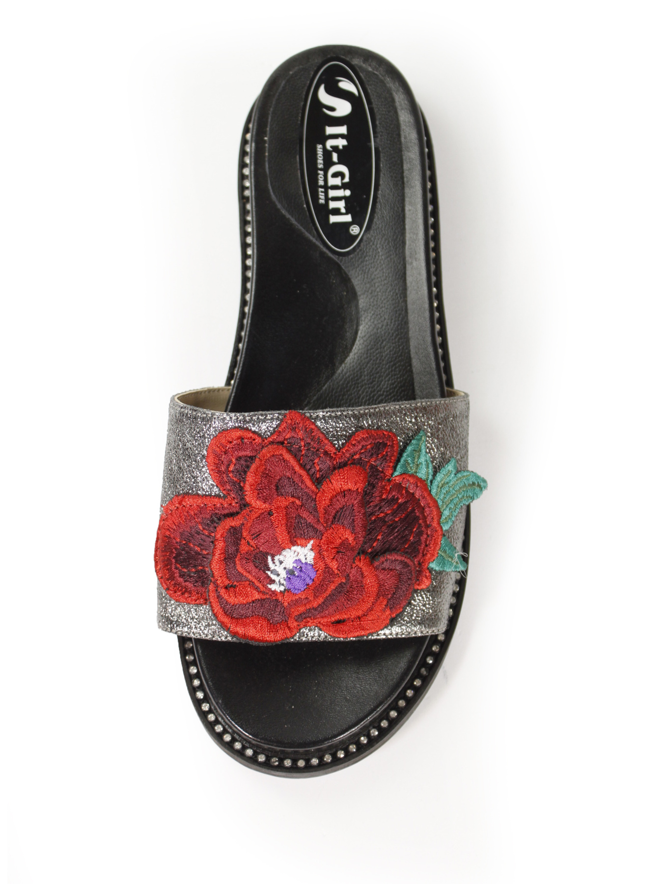 Шльопанці It-girl модель GM-584-R143-nikel Фото