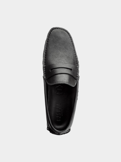 Мокасини Casual модель Кеж-5269/001/1 шкіра чорн-211 — фото 4 - INTERTOP