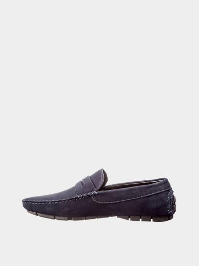 Мокасини Casual модель Кеж-5269/001/29 шкіра нубук син-211 — фото - INTERTOP