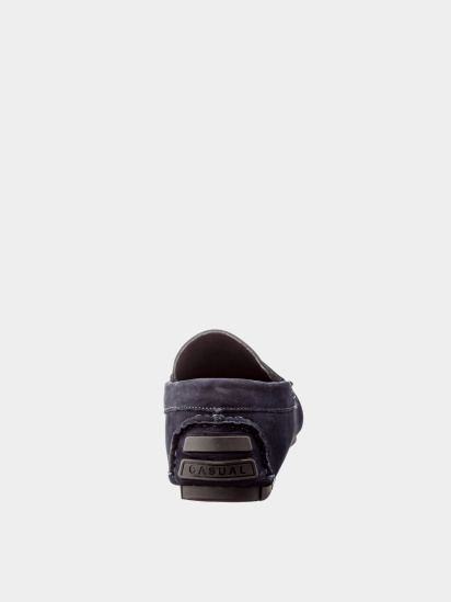 Мокасини Casual модель Кеж-5269/001/29 шкіра нубук син-211 — фото 3 - INTERTOP