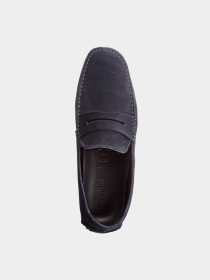 Мокасини Casual модель Кеж-5269/001/29 шкіра нубук син-211 Фото