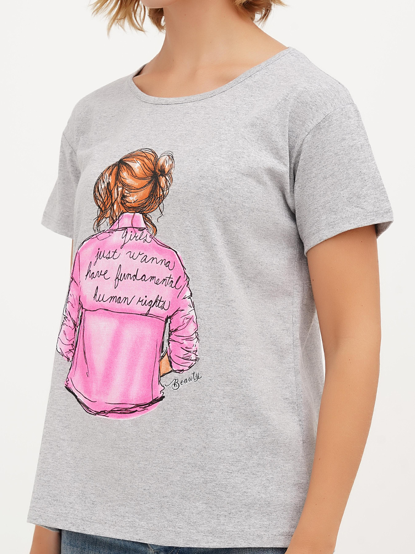 Футболка London Look модель 202-LL-10580_серый Фото