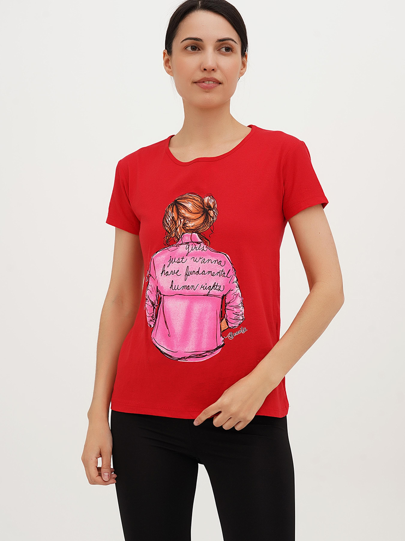 Футболка London Look модель 202-LL-10580_красный Фото