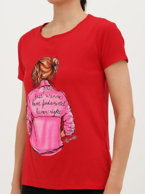 Футболка London Look модель 202-LL-10580_красный Фото