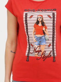 Футболка London Look модель 202-LL-10539_красный Фото