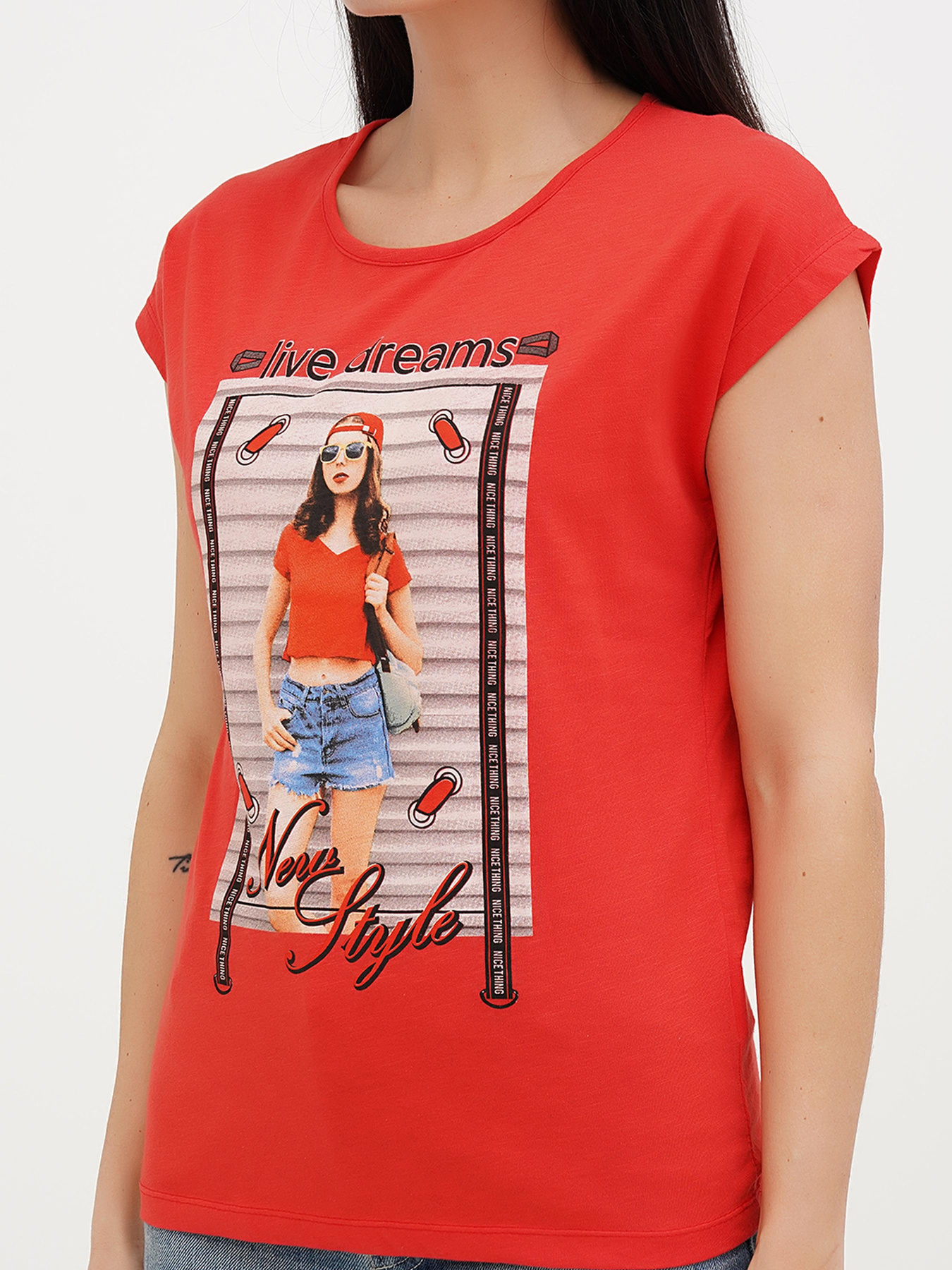 Футболка London Look модель 202-LL-10539_красный Фото