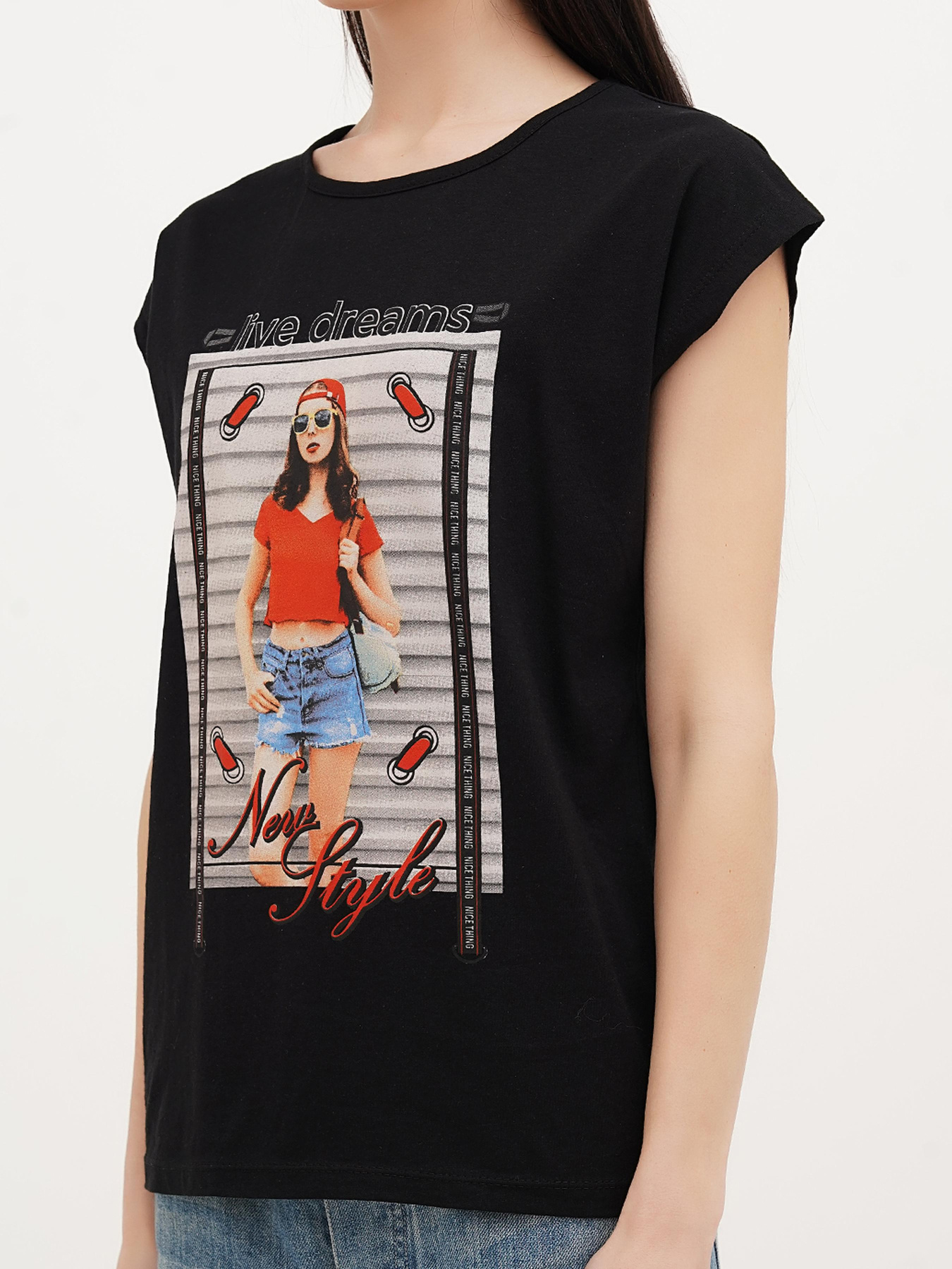 Футболка London Look модель 202-LL-10539_черный Фото