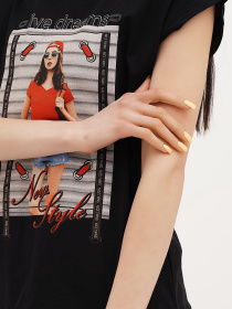 Футболка London Look модель 202-LL-10539_черный Фото