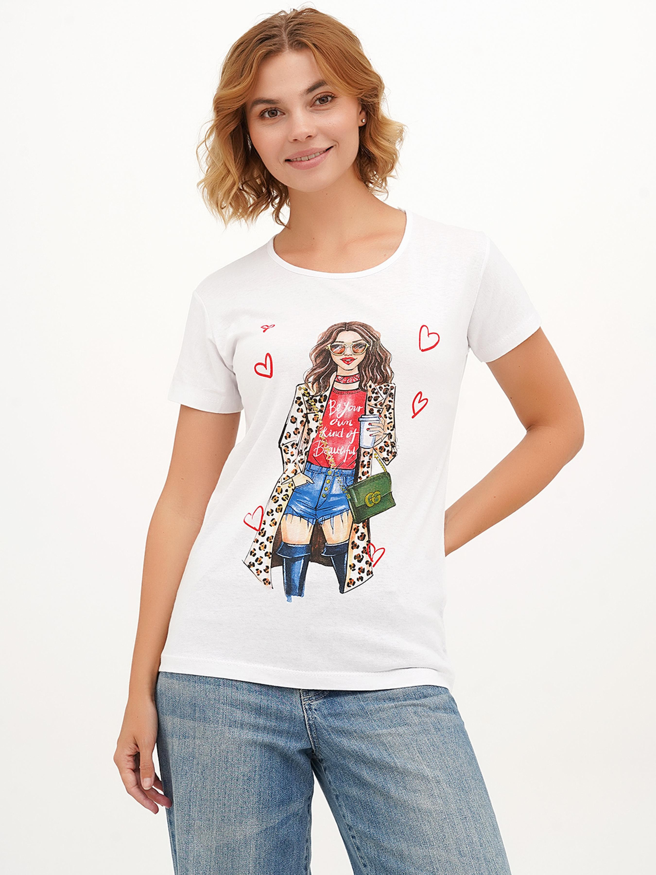 Футболка London Look модель 202-LL-10588_белый Фото