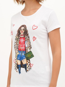 Футболка London Look модель 202-LL-10588_белый Фото