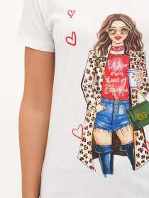 Футболка London Look модель 202-LL-10588_белый Фото