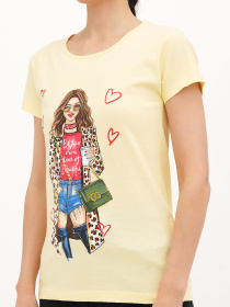 Футболка London Look модель 202-LL-10588_желтый Фото