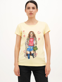 Футболка London Look модель 202-LL-10588_желтый Фото