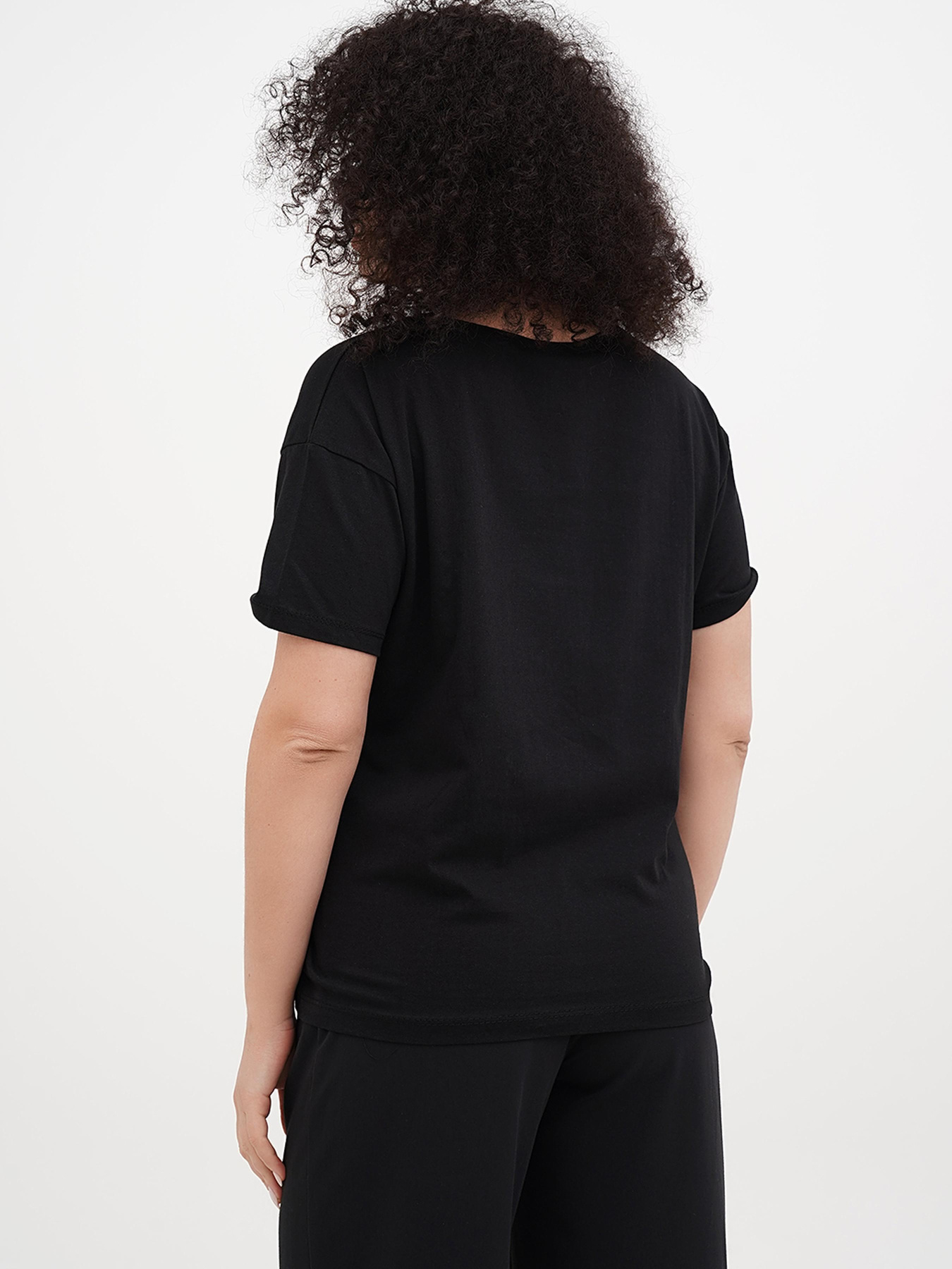 Футболка London Look модель 222-LL-2874_черный Фото