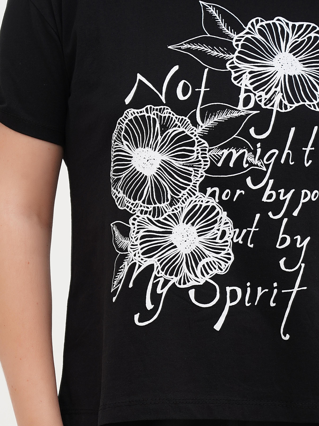 Футболка London Look модель 222-LL-2874_черный Фото