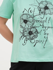 Футболка London Look модель 222-LL-2874_мята Фото