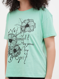 Футболка London Look модель 222-LL-2874_мята Фото