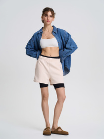 Повсякденні шорти Роза модель 231112_beige Фото