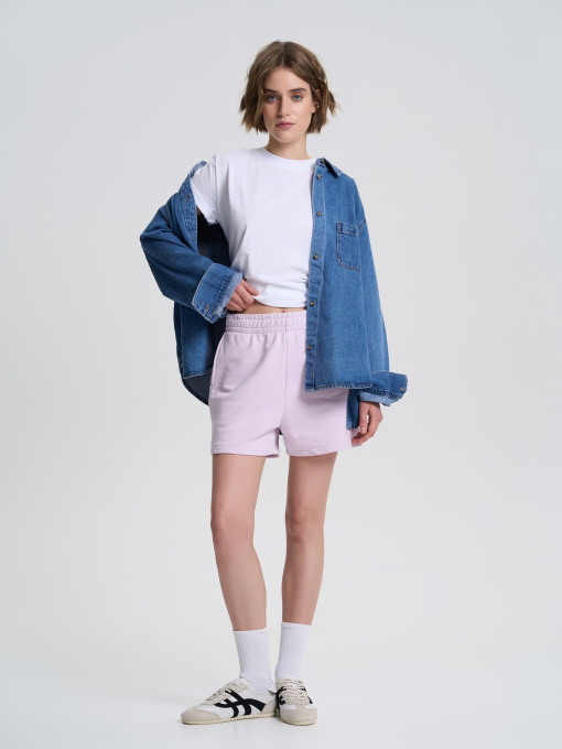 Повседневные шорты Роза модель 231112_lavender Фото