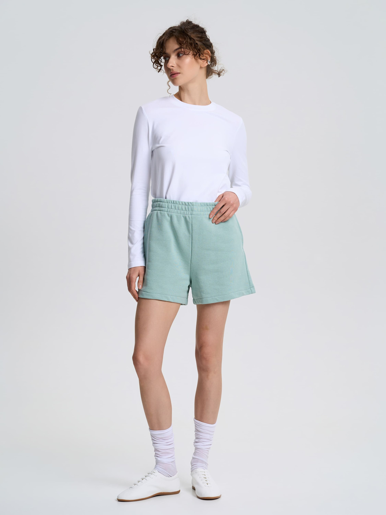 Шорти Роза модель 231112_turquoise Фото