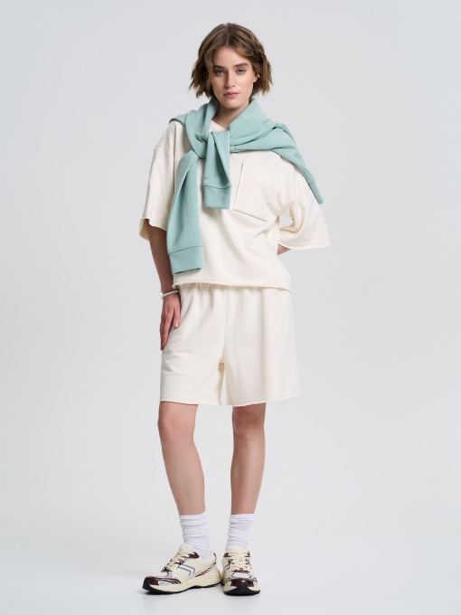 Повсякденні шорти Роза модель 240612_beige Фото