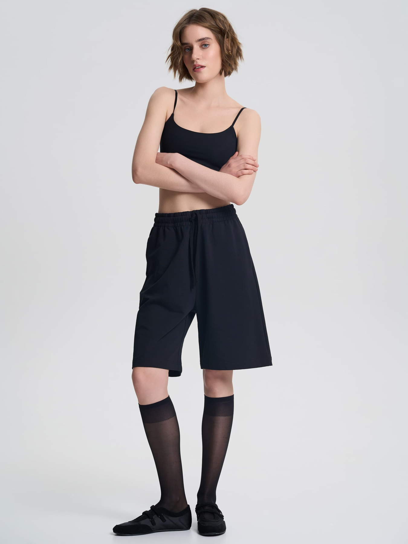 Шорти Роза модель 211024_black Фото