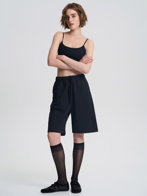 Повсякденні шорти Роза модель 211024_black Фото