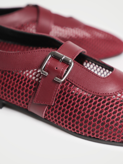 Балетки Жіночі модель 447-04-BORDO — фото 3 - INTERTOP