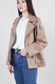 Шкіряна куртка Romashka модель 208016202081 Фото