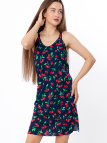 Ночная рубашка Носи своє модель 8419-002-vishnq-chornilxno-sinj Фото