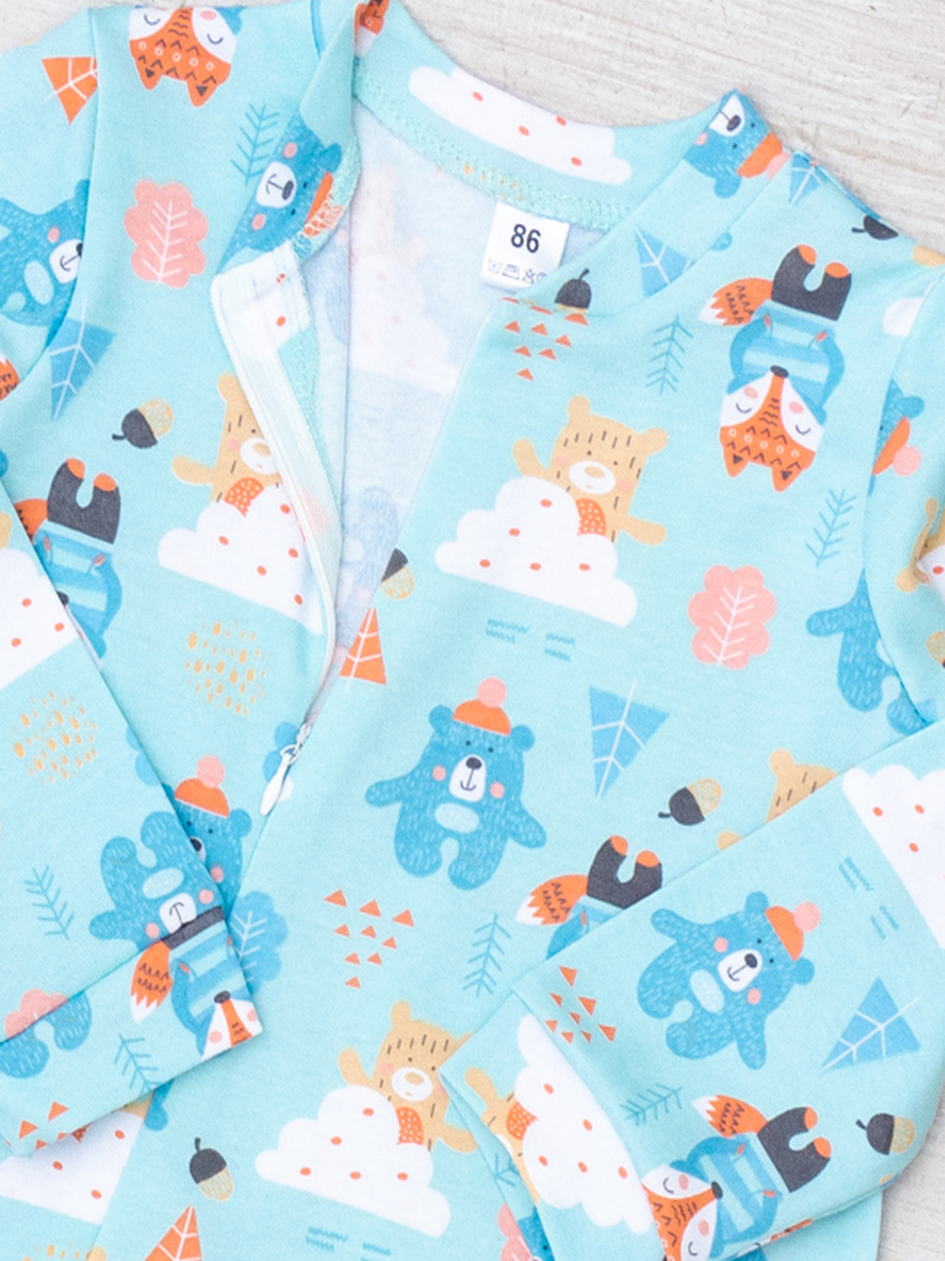 Нательный комбинезон Носи своє модель 5076-016-4-zvrqta-svtlij-mentol Фото