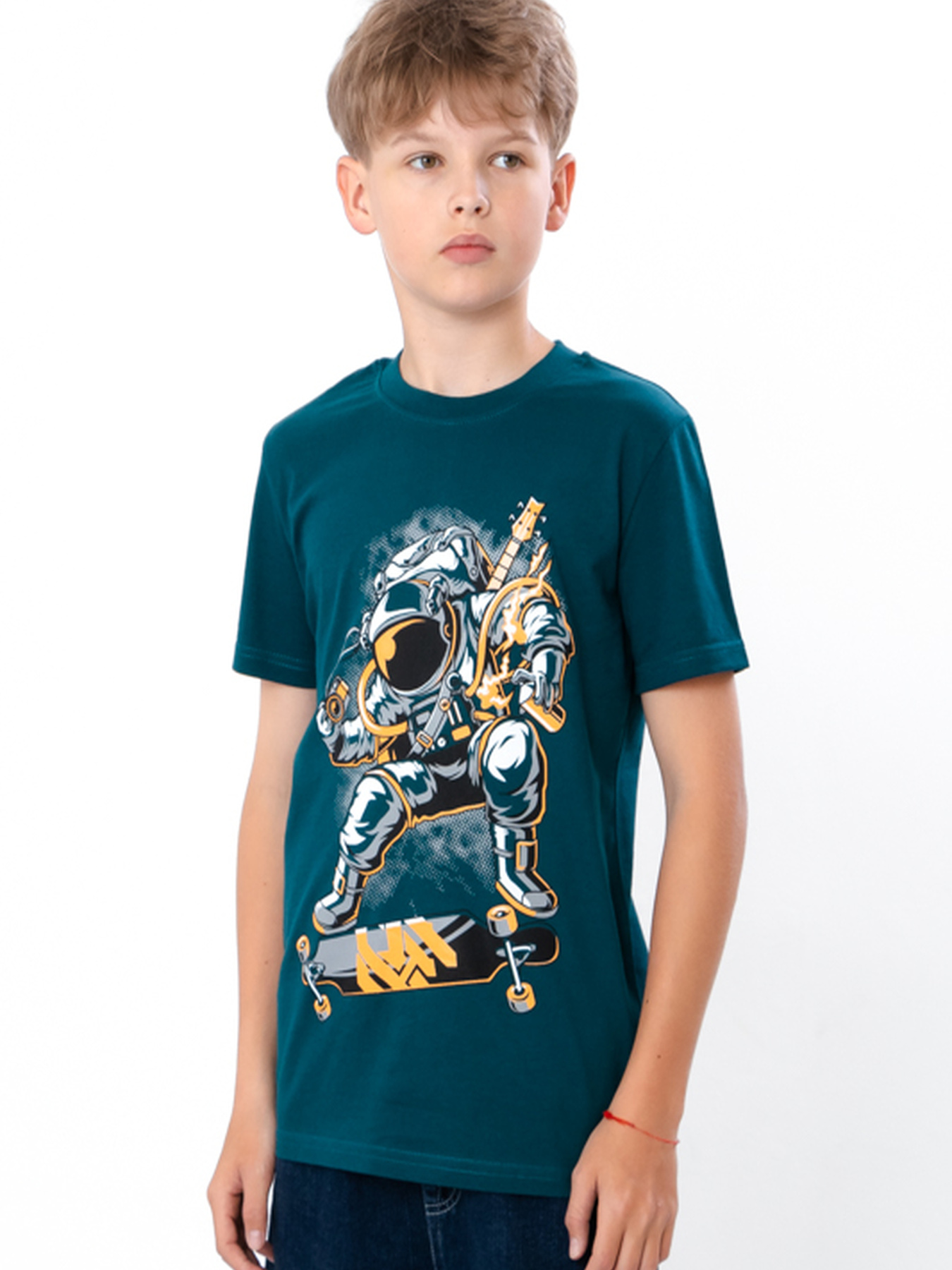 Футболка Носи своє модель 6021-4-temno-smaragdovij-kosmonavt Фото