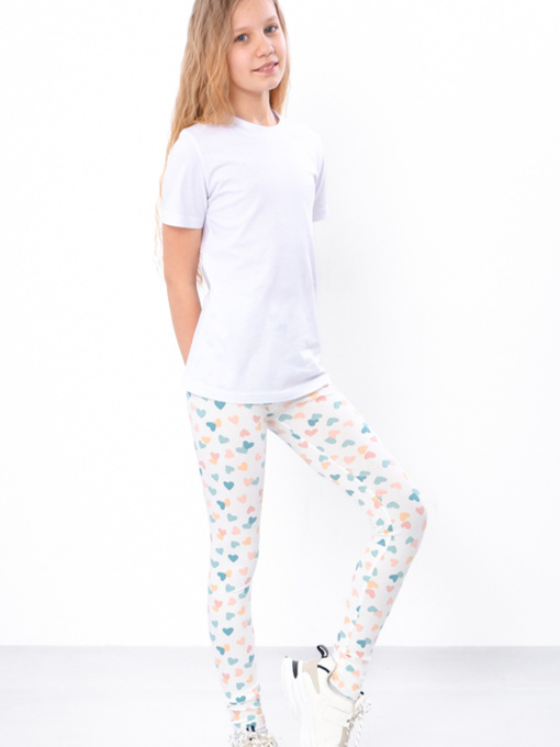 Леггинсы Носи своє модель 6000-043-serdechka-molochnij Фото