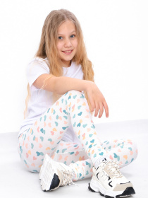 Леггинсы Носи своє модель 6000-043-serdechka-molochnij Фото