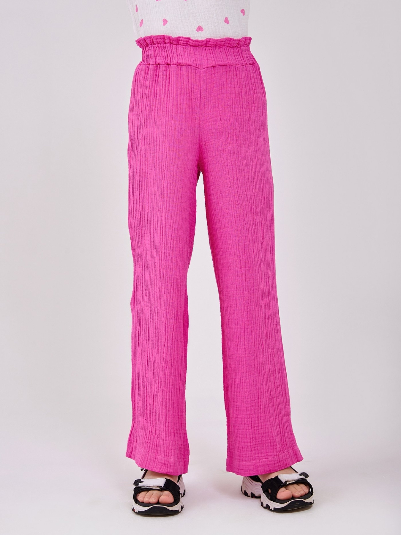 Повседневные штаны SMIL модель smil_115683-malinovyj Фото