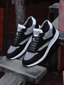 Кроссовки Legessy модель BRUNO_BLACK_AND_GREY Фото