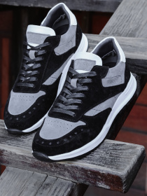 Кроссовки Legessy модель BRUNO_BLACK_AND_GREY Фото