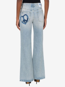 Расклешенные джинсы Moschino модель 242K2A032387201303 Фото